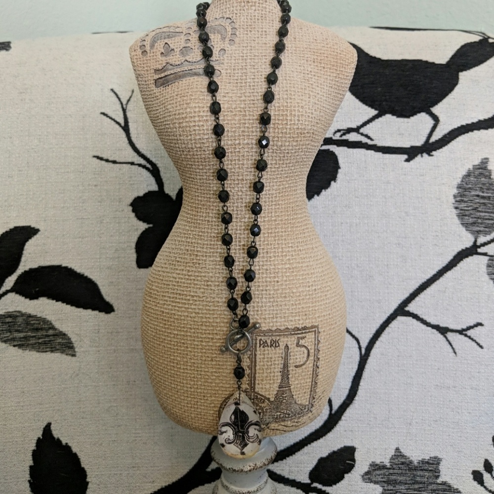Fleur de lis necklace